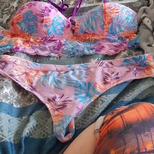 No Boundaries bra and panty ( thong ) set